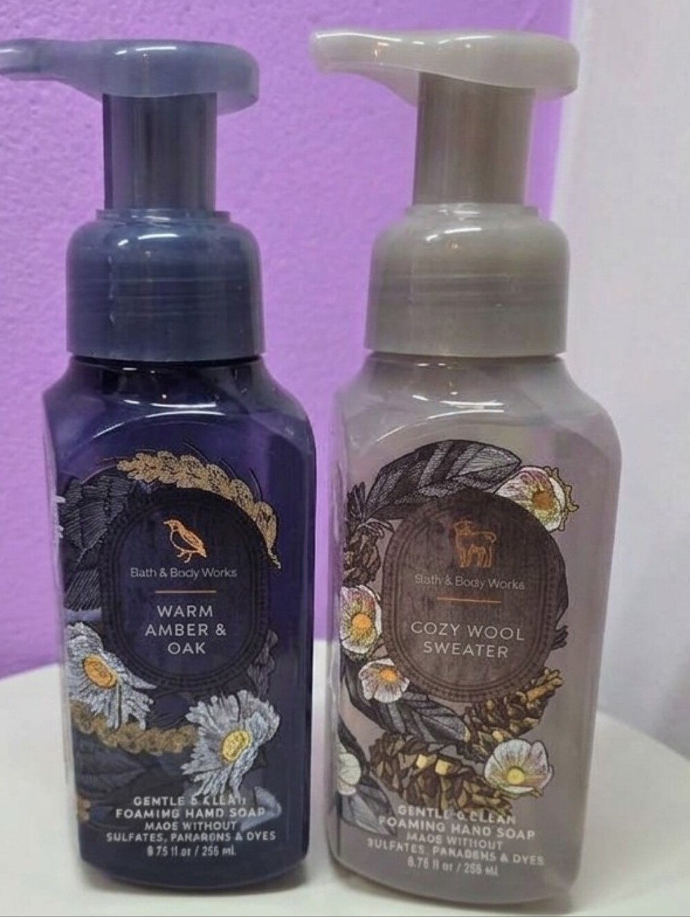 NWT Bath & Body Works Gentle & Clean Foaming Hand Soap 2-Pack Bundle
